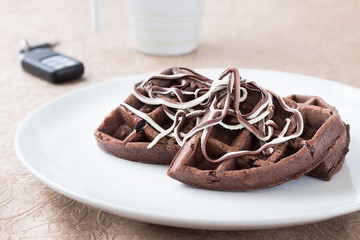 Chocolate waffle