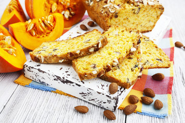 Homemade pumpkin pie