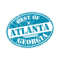 Best of Atlanta vector rubber stamp
