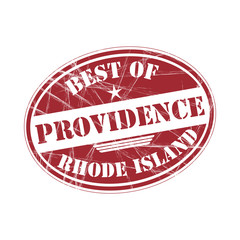 Best of Providence vector rubber stamp