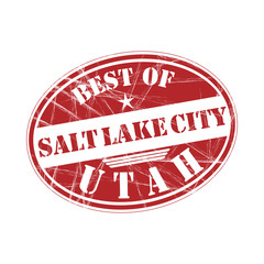 Best of Salt Lake City vector rubber stamp