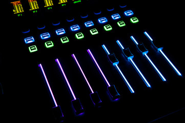 Sound control with LED backlight