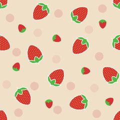 seamless strawberry texture