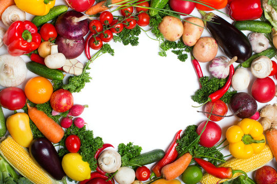 Circle of vegetables