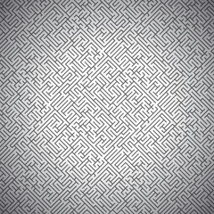 Abstract background - black maze (seamless pattern)