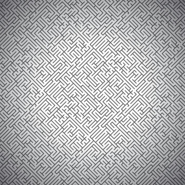 Abstract background - black maze (seamless pattern)