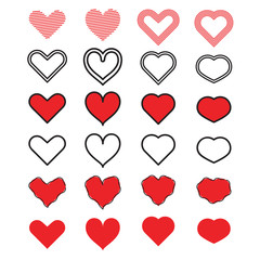 Heart ornament icon vector illustration