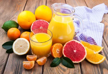 Crédence de cuisine en verre imprimé Jus Fresh citrus juice