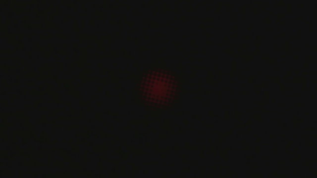Red dot blinking on and off in the dark