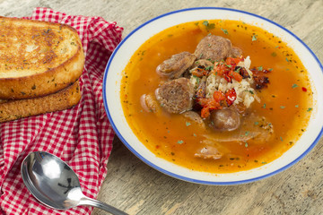Sausage Rice Tomato Soup