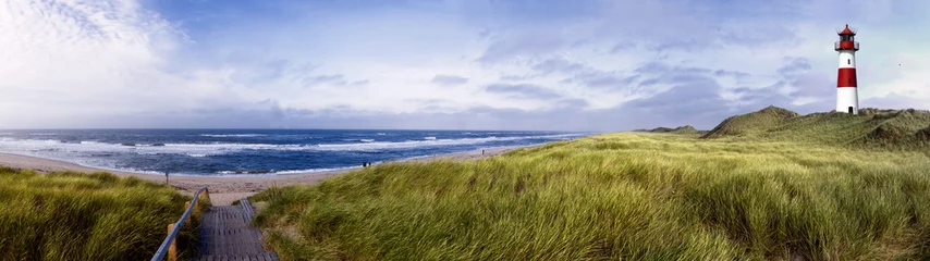 Papier Peint photo Autocollant Panoramique Sylt sur le panorama de la plage