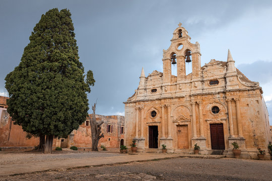 A photo of Arkadia monastery on Creete, Greece