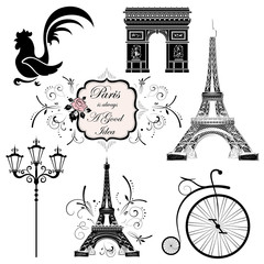 Set on the theme of France - 101827191