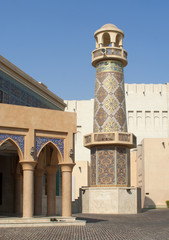 Fototapeta na wymiar DOHA, QATAR, 2014: Katara Masjid Mosque, Katara Cultural Village