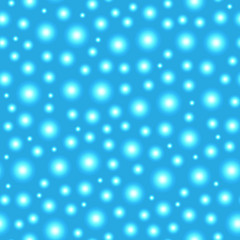 Abstract blue background, seamless blue pattern with festive lights and blur, illustration