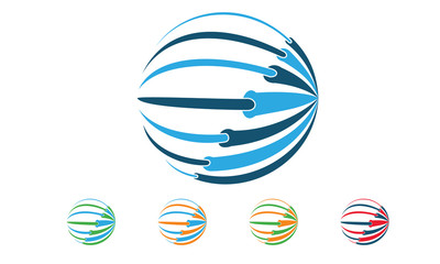 global network logo design