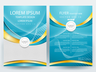 Abstract vector modern flyers brochure / annual report /design templates / page design with white background in size a4