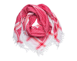 Traditional Middle East head scarf kufiya