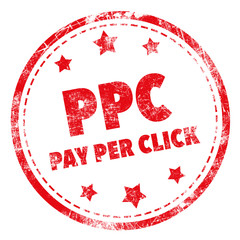PPC (Pay Per Click) rubber stamp