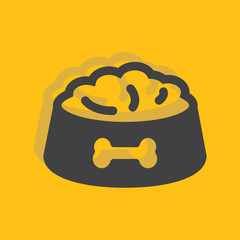 Pet dog feed icon