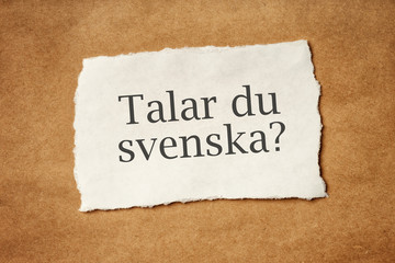 Talar du Svenska, Do you speak Swedish