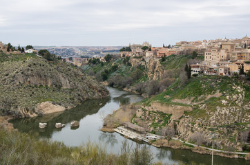 Fototapeta na wymiar Panoramic view of Toledo