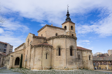 Fototapeta na wymiar San Millan Church of Segovia, Spain