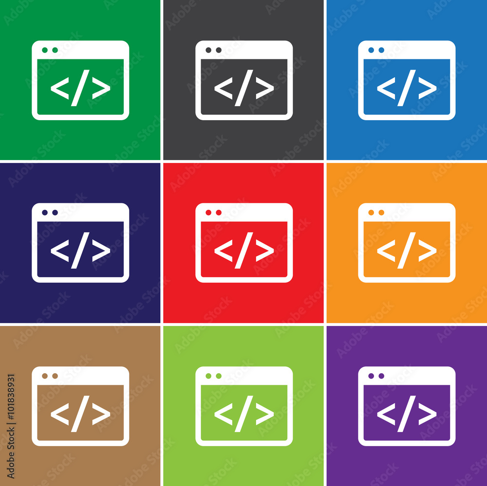Poster Coding icon