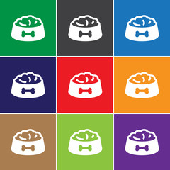 Pet dog feed icon