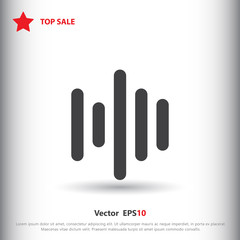 Obraz premium Audio wave icon