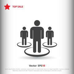 Group of meet people icon