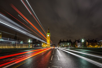 Fototapeta na wymiar Big Ben in the city lights