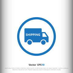 Shipping truck icon