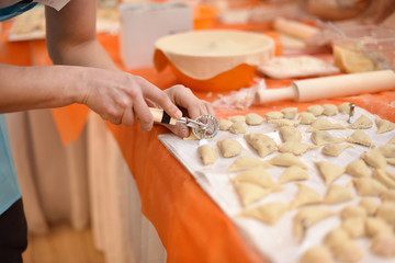 cooking dumplings