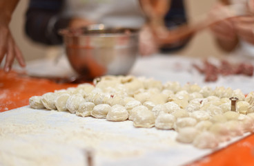 cooking dumplings