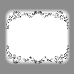 decorative elements in vintage style for decoration layout, fram