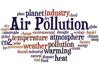 Air Pollution, word cloud concept 9