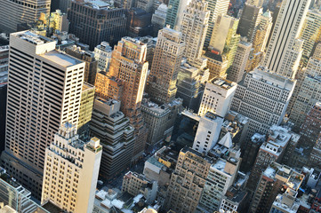 Fototapety  Widok z lotu ptaka na Nowy Jork.