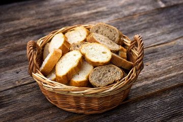 Bread in basket