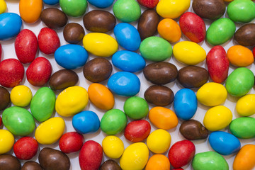 Fototapeta na wymiar Colorful candy drops close-up.