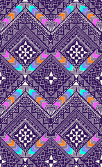 Abstract Aztec zigzag design ~ seamless background