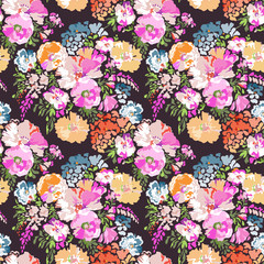 sweet classic floral print ~ seamless background