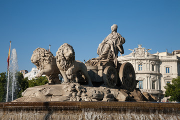 Naklejka premium goddess Cibeles sculpture in Madrid