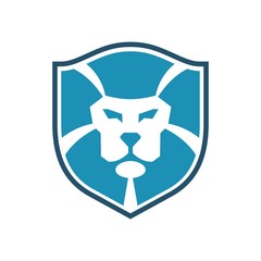 Lion shield emblem