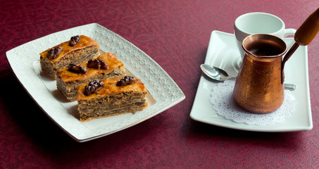 Turkish coffee serve 