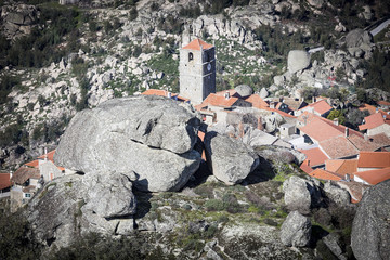 big stones and Monsanto village, municipality of Idanha-a-Nova, Portugal