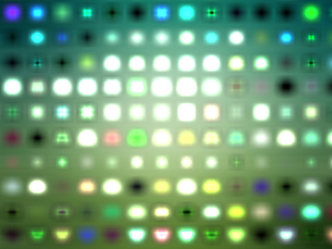 Image of defocused stadium lights..Abstract blue and green backg