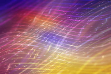 Obraz premium multicoloured abstract background with waves and stars