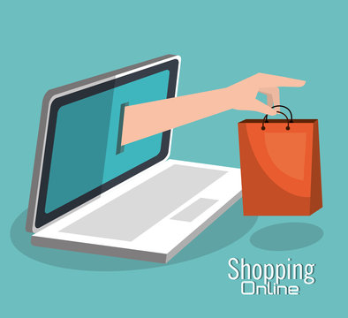 Shopping online and digital marketing 