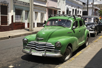 Old car in Cienfuegos. Cuba